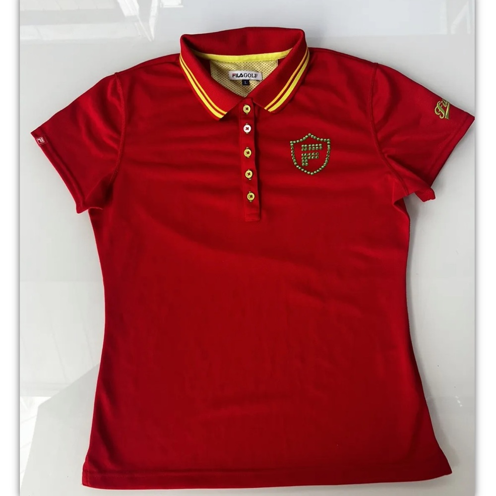 Fila Golf Polo Woman  Red  vintage petite